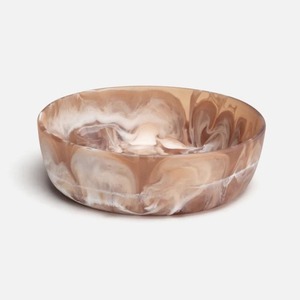 Handmade Ceramic Bowl <b>Green</b> Marbled Minimalist Design Polished Surface for Food Serving Gifting - Product Image 2