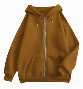 Womens Oversized <b>Zip</b> <b>Up</b> Hoodie Solid Color Fleece Hooded Sweatshirt Long Sleeve Casual Full <b>Zip</b> <b>Jacket</b> Loose Fit Winter Hoodie - Product Image 3