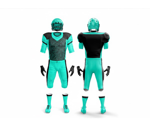 Maillots de football américain personnalisés avec logo, ensemble uniforme, fournisseur en gros |   Tenue de football d'équipe |   Vêtements de sport en polyester respirant - Product Image 5
