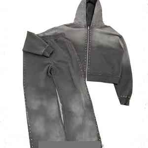 Conjunto Deportivo de Moda, Precio de Fábrica, Calidad Premium, Invierno, Casual, Transpirable, Estilo Único, Personalizado con Pedrería - Product Image 3