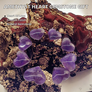 Venta al por mayor de cristal de cuarzo pulido de amatista natural, impermeable, con temática de amor, en forma de globo, piedra preciosa curativa, decoración de corazón, regalo - Product Image 3