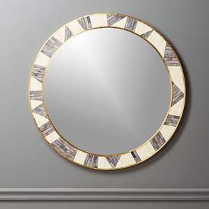 Designer Crafted Bone Inlay Resin <b>Mirror</b> Frame For Luxury Residential And Hospitality Interior Projects - Product Image 2