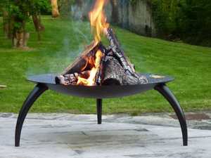 Brasero Portátil de Acero para Jardín, Patio y Camping con Soporte - Product Image 1