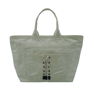 Sac fourre-tout en toile naturelle de 20 oz avec fermeture à glissière de poche intérieure et extérieure à la mode - Product Image 1