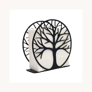 Decorative Iron Metal Napkin Holder Stylish New Design Customized New Arrival Modern Dining Table Organizer - Product Image 1