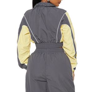 Nouveau design de veste respirante pour femmes coupe-vent de survêtements vente en gros de haute qualité avec logo imprimé ensemble coupe-vent d'extérieur pour femmes - Product Image 2