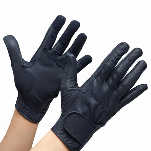 Gants d'été en cuir OEM respirants unisexes pour sports équestres, noirs, à forte adhérence, vente en gros pour le Pakistan 2026 - Product Image 1