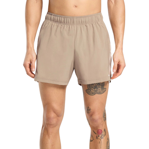 Pantalones Cortos Deportivos para Hombre de 5 Pulgadas, Ligeros, para Gimnasio, Entrenamiento, Running, Color Cement Brown y Pebble Grey - Product Image 1