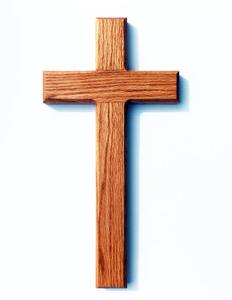 Rustic Handmade Wooden Cross Religious Artisan Wooden & Bone Cross <b>Charm</b> by Curio Craft - Product Image 1