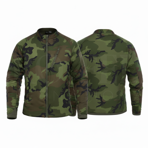 Veste de travail camouflage élégante et tendance, personnalisable, unisexe, avec logo sur mesure, manches longues, en mélange de coton, coupe classique - Product Image 3