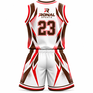 Maillot de basket-ball pour hommes, sublimation, respirant, grande taille, vêtements de sport d'été, maillot de basket-ball personnalisé de haute qualité pour équipe - Product Image 2