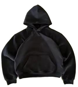 Sweat à capuche oversize en molleton français 350 grammes pour homme, coupe régulière, écologique, streetwear, uni, lourd, impression numérique pour l'hiver - Product Image 2