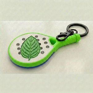 Llavero de Goma Duradero con Forma de Raqueta de Pádel, Servicio OEM, Tamaño Personalizado, Logotipo Personalizado, Grabado 3D, Embalaje Personalizado, Regalo, Marca Personalizada, Deportes - Product Image 1