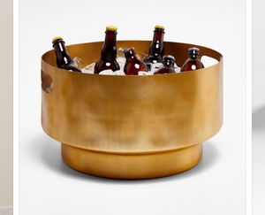 Seau à glace de luxe, seau à glace doré, seau à glace en acier inoxydable, seau à glace de bar, seau à glace moderne, seau à glace métallique, seau à champagne - Product Image 3