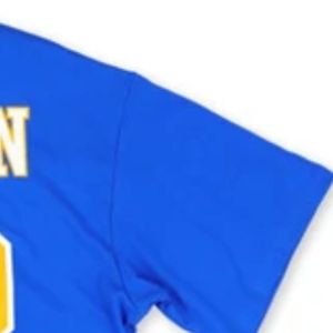 Camiseta Deportiva Oversize de Fútbol Americano para Mujer SGR con Parche de Chenille, Cuello en V, Letras Griegas Personalizadas, Ajuste Relajado, Moda Deportiva - Product Image 6