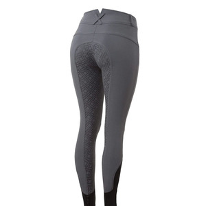 Pantalon d'équitation taille haute élastique coupe skinny uni – Équipement et pantalons d'équitation - Product Image 3