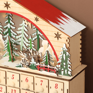 Calendario dell'Avvento 3D in Tessuto a Forma di Piazza per Babbo Natale, Decorazioni per la Casa - Product Image 4
