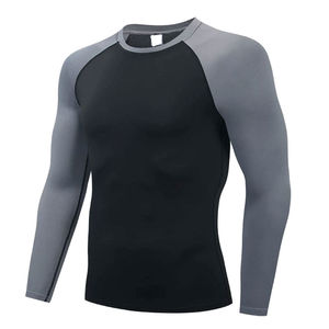 Rashguard MMA de haute qualité, sur mesure, respirant, séchage rapide, antibactérien, Spandex/Polyester 220g, manches longues, vêtements de sport - Product Image 2