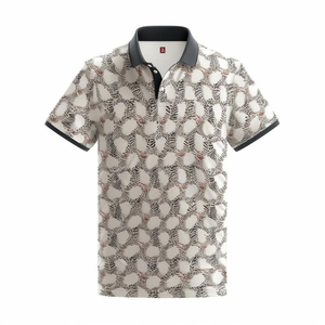 เสื้อกอล์ฟผู้ชายคุณภาพสูง ระบายอากาศได้ดี ผลิตจากผ้าโพลีเอสเตอร์และสแปนเด็กซ์ ยืดได้ 4 ทิศทาง สวมใส่สบาย - Product Image 5