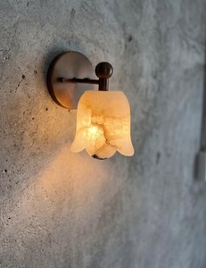 Applique murale moderne CH en forme de fleur, en verre, faite à la main, luminaire décoratif d'intérieur pour la maison, fixation murale pour salle de bain - Product Image 2