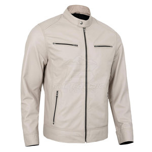 Chaqueta de Motocicleta de Cuero Unisex Ligera, Resistente al Viento, para Todas las Temporadas, Talla Grande, con Forro Interior Transpirable para Viajes - Product Image 2