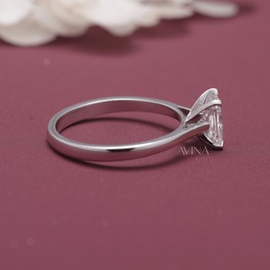 IGI Certified Radiant Cut Diamond Solitaire Engagement & Wedding <b>Ring</b> in 18K Yellow / Rose & White Gold - Product Image 4