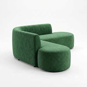 L Shape <b>Sofa</b> Natural <b>Wood</b> <b>Frame</b> Minimalism Design Style Vietnam Origin 3 year Warranty Wide 210 x Deep 150 cm - Product Image 4