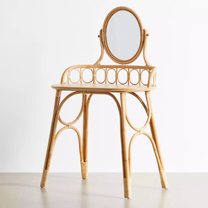 Rattan Mirrored Dressing <b>Table</b> Modern Bedroom Furniture Rattan <b>Tables</b> with <b>Mirrors</b> - Product Image 1