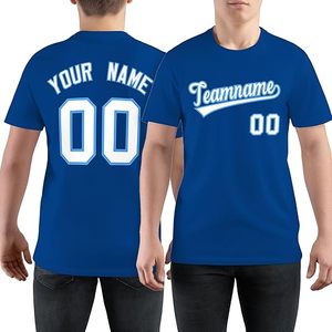 T-shirt violet personnalisé à manches courtes pour hommes, avec impression du numéro et du nom, col rond, coupe décontractée - Product Image 5