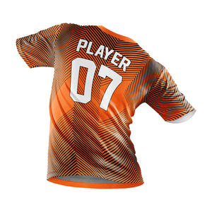 Maillots de football personnalisés respirants pour la saison estivale, 100% polyester, impression sérigraphique, haute qualité, évacuation de l'humidité - Product Image 5
