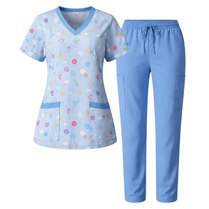 Uniformes de Enfermería de Algodón y Felpa Personalizados al por Mayor - Fabricante OEM, Suministro Directo para Uso Hospitalario, Blusas/Camisas Unisex - Product Image 1