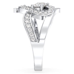 REYES Original Design 925 Sterling Silver <b>Moissanite</b> Engagement Rings 14K 18K 22K White Gold Wedding Gift Fine <b>Jewelry</b> - Product Image 5