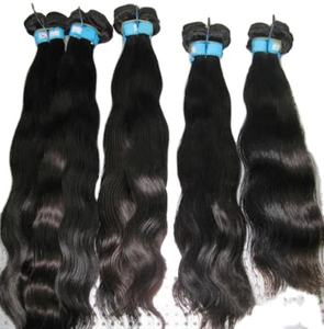 Venta al por mayor 100% de cutículas alineadas Remy cabello humano virgen paquetes de hueso recto 10A-15A indio crudo suave agua onda estilo vendedores - Product Image 1