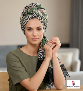 Luxury Womens Printed Silk Scarf Custom Digital <b>Print</b> Soft Lightweight Square Headscarf Fashion <b>Accessory</b> Wholesale Bulk - Product Image 1