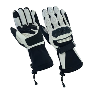 Guantes de Carreras de Dedo Completo, Cuero Genuino, Ligeros, Resistentes al Viento, Antideslizantes, Cierre de Gancho y Bucle, Unisex, para Invierno y Actividades al Aire Libre - Product Image 1