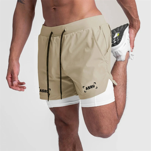 Shorts de sport personnalisés avec logo, pour la course à pied, la salle de sport, l'entraînement, la remise en forme, les sports athlétiques, en polyester, pour hommes, décontractés, respirants - Product Image 2