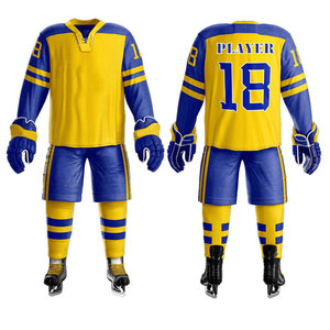 Premium ICE Hockey Uniform Custom Team Jersey Pants Set Breathable Durable Lightweight Oem Supplier - Product Image 1