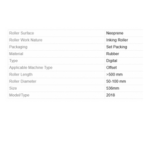 ลูกกลิ้งยางพิมพ์คุณภาพสูง Phoenix Abc สำหรับการถ่ายโอนหมึกเรียบเนียน ความแข็งอื่นๆ สำหรับเครื่องพิมพ์ออฟเซต การพิมพ์อุตสาหกรรม - Product Image 5