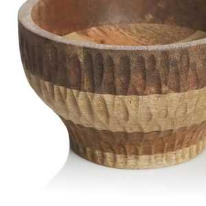Handmade Wooden Bowl Natural Finish <b>Rustic</b> Decorative Serving Bowl for Home Kitchen Decoration - Product Image 4