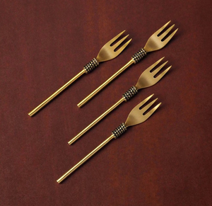 Newly Crafts Brass <b>Fork</b> Best Sale Brass <b>dessert</b> Fruit <b>Fork</b> spoon for Kitchen & Tabletop Royal Crafts <b>Fork</b> - Product Image 4