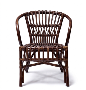 Indonesian Handicraft Furniture Product Rattan Natural <b>Dining</b> Arm <b>Chair</b> With Classic and Rustic Style - Product Image 3