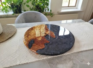 New Look Epoxy Resin <b>Cake</b> <b>Stand</b> with Resin Sky Blue Color and Designing Golden for Wedding Party Decorate <b>Cake</b> <b>Stand</b> - Product Image 5