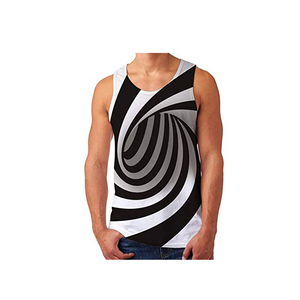 Camiseta sin Mangas para Hombre, de Alto Rendimiento, Tejida, Informal, 100% Algodón, Transpirable, de Secado Rápido, Diseño sin Mangas para Uso Diario Activo - Product Image 1