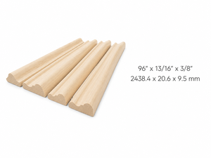 Molduras Decorativas de Madera Sólida Premium para Gabinetes de Cocina, Perfiles para Molduras de Techo, Zócalos y Gabinetes Personalizados - Product Image 2