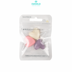 SWORLD OEM Vente en gros Charme de badge irrégulier en résine mignon avec trou, accessoire DIY pour blocs de construction - Product Image 2