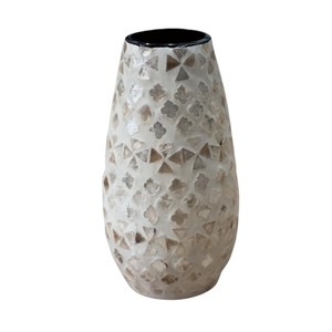 Jarrón Decorativo Hecho a Mano con Incrustaciones de Madreperla, Elegante Exhibición Floral para Interiores de Casas y Hoteles de Lujo - Product Image 1