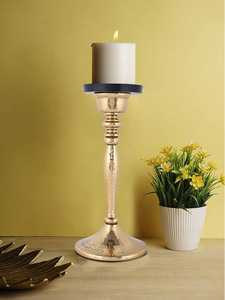 Premium Aluminium <b>Candlestick</b> <b>Holder</b> With Hammered Finish For Home Decor - Product Image 5