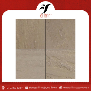 Dalles de pierre de grès beige Dholpur de grande taille, surface polie, taille personnalisée, fournies par une usine indienne - Product Image 6