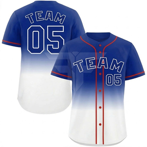 Maillot de baseball personnalisé pour jeunes hommes, respirant, brodé, grandes tailles disponibles, sublimation personnalisée, coutures apparentes - Product Image 1