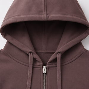 Sweat-shirt à capuche unisexe à fermeture éclair intégrale, personnalisé, décontracté, léger, en molleton, style streetwear, 100% coton - Product Image 4